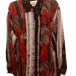 Christie & Jill  Lady Blouse size XL